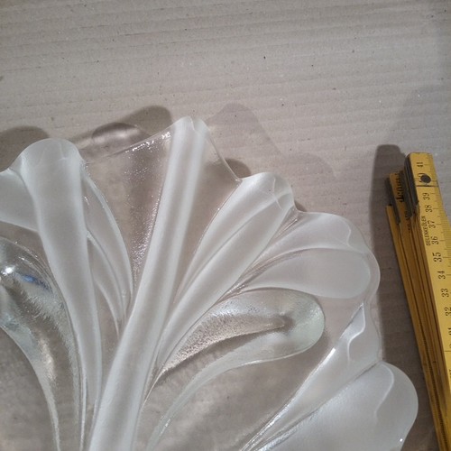 Kristallglas Original Walther Servierplatte, Teller in Blattform - Bild 7 von 16