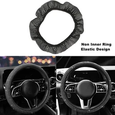 15"/ 38CM Car Steering Wheel Cover Diamante Crystal Glitter Bling Non-slip US