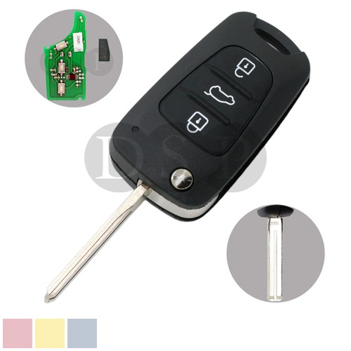 Flip Key 433MHz with Chip fit for HYUNDAI i30 ix35 Flip Remote Key Fob 3 Button