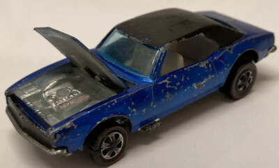 Hot Wheels Redline Custom Camaro Car 1967/1968 Blue Sweet Sixteen