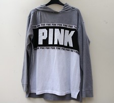 Victoria  s Secret stunning grey oversized hoodie VS black white Size Medium Cute