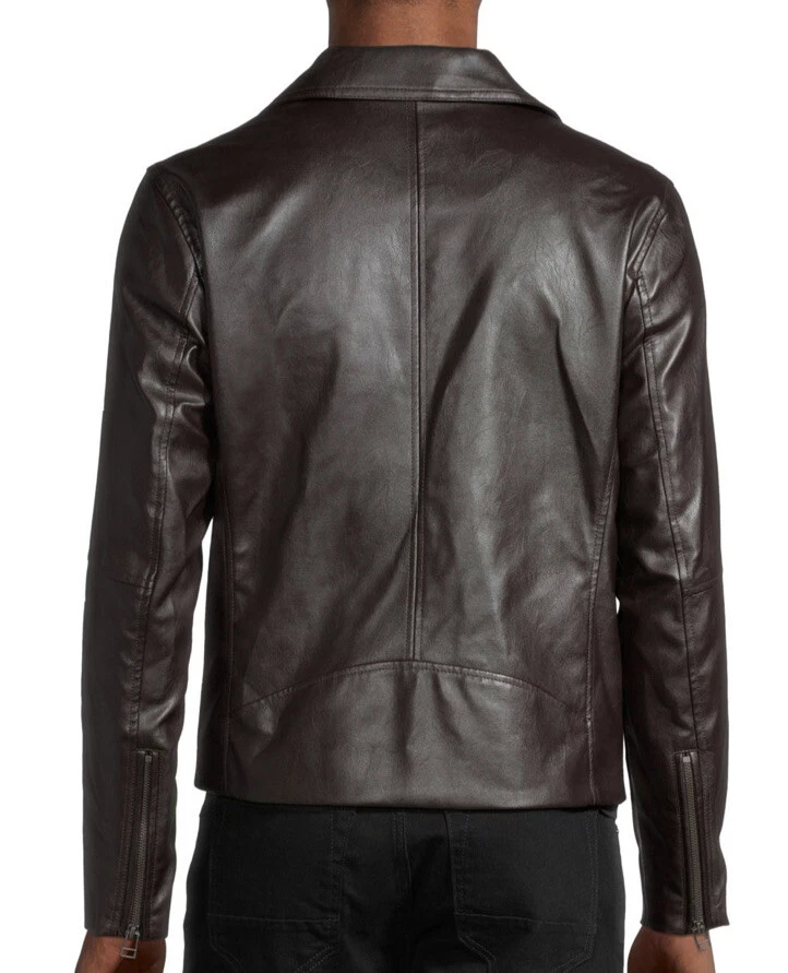 JF J.Ferrar Mens Midweight Motorcycle Jacket - Size 2XL - Black Coffee - NWT - Image 2 of 4