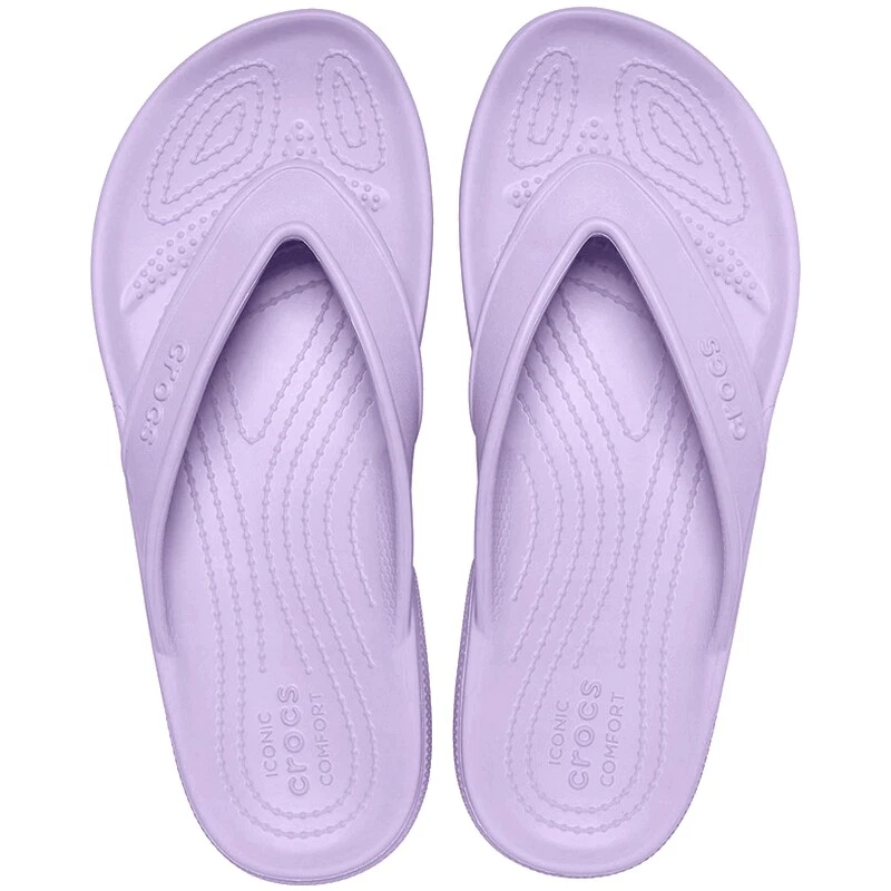 Crocs Classic Flip Flops Sandalias Chanclas Zapato Abierto Mujer Hombre Púrpura - Imagen 3 de 4