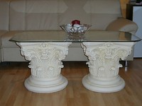 Barocktisch Steintisch Glastisch Couchtisch Wohnzimmertisch SäUlentisch Antik