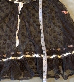 Romantic Agent Provocateur Lace Nightie Babydoll SM Black Bow Coquette Lingerie