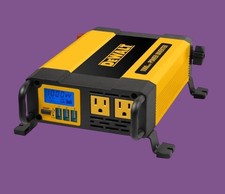 DeWalt 1000-Watt Power Inverter 3 USB Ports Dual AC Outlets Portable Jobsite