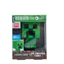 Minecraft Creeper Light Paladone Icons 3D Figure LED Collectible Decor