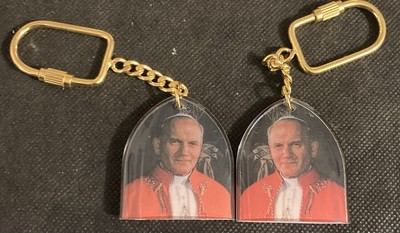 #ad Pope John Paul II Keychains Lot of 2 St John Paul the Great $7.95