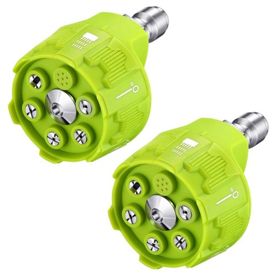#ad 2 Pack 6 in 1 Pressure Washer Nozzles with 1 4 Inch Quick Changeover and Adju... $29.02