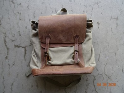 Kelly Moore Pilot 2.0 Camera Backpack Bag Leather Canvas Padded Khaki