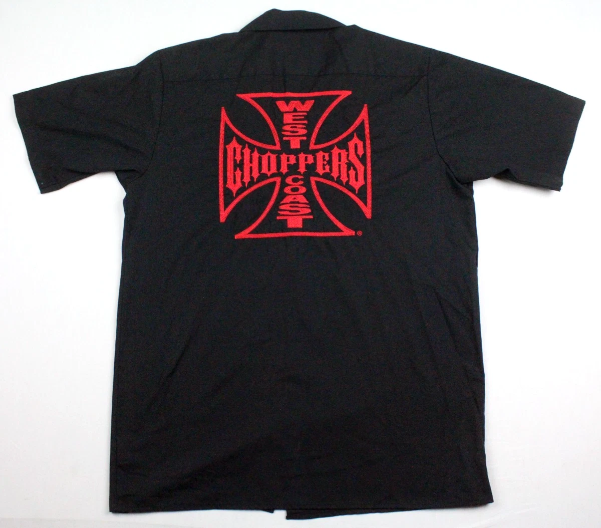 West Coast Choppers Solid Casual Button-Down Shirts for Men for
