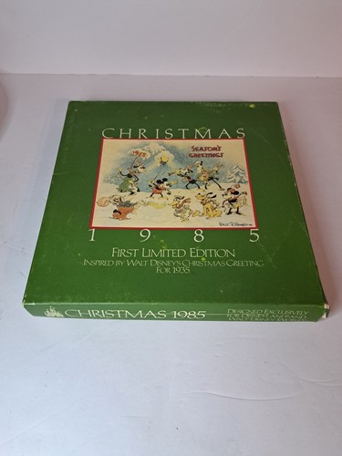 Walt Disney 1985 Christmas Greeting Collector Plate Vintage Limited Edition - Picture 5 of 7