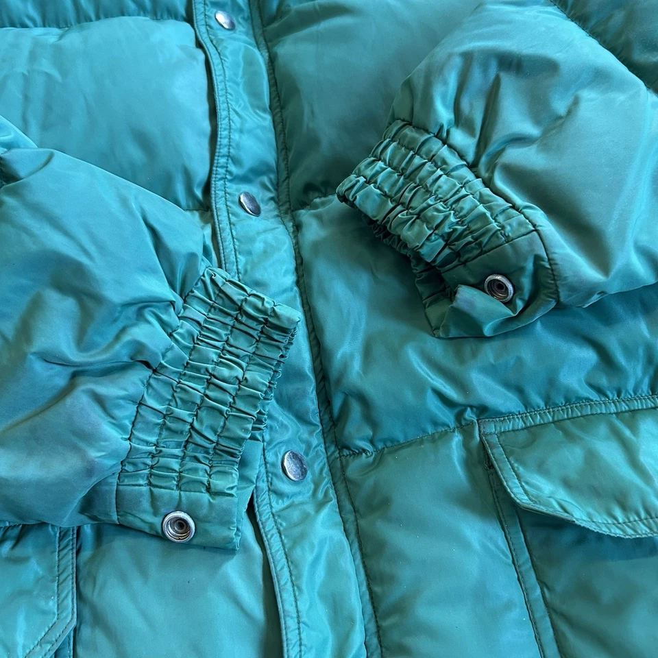 Parka deportiva de montaña oriental EMS de colección de los años 70 con capucha talla L - verde Foto 3 de 4