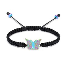 Butterfly Urn Bracelet for Ashes for Women Men - Adjustable Cremation Memoria...