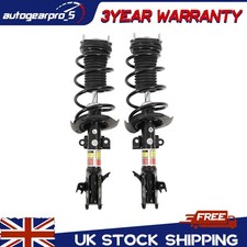 Pair For Ford Fiesta Front Shock Absorber Strut & Coil Spring Assembly Front L+R