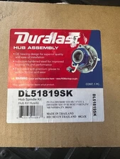 2 Duralast Wheel Bearing and Hub Assembly Repair Kit DL51938SK