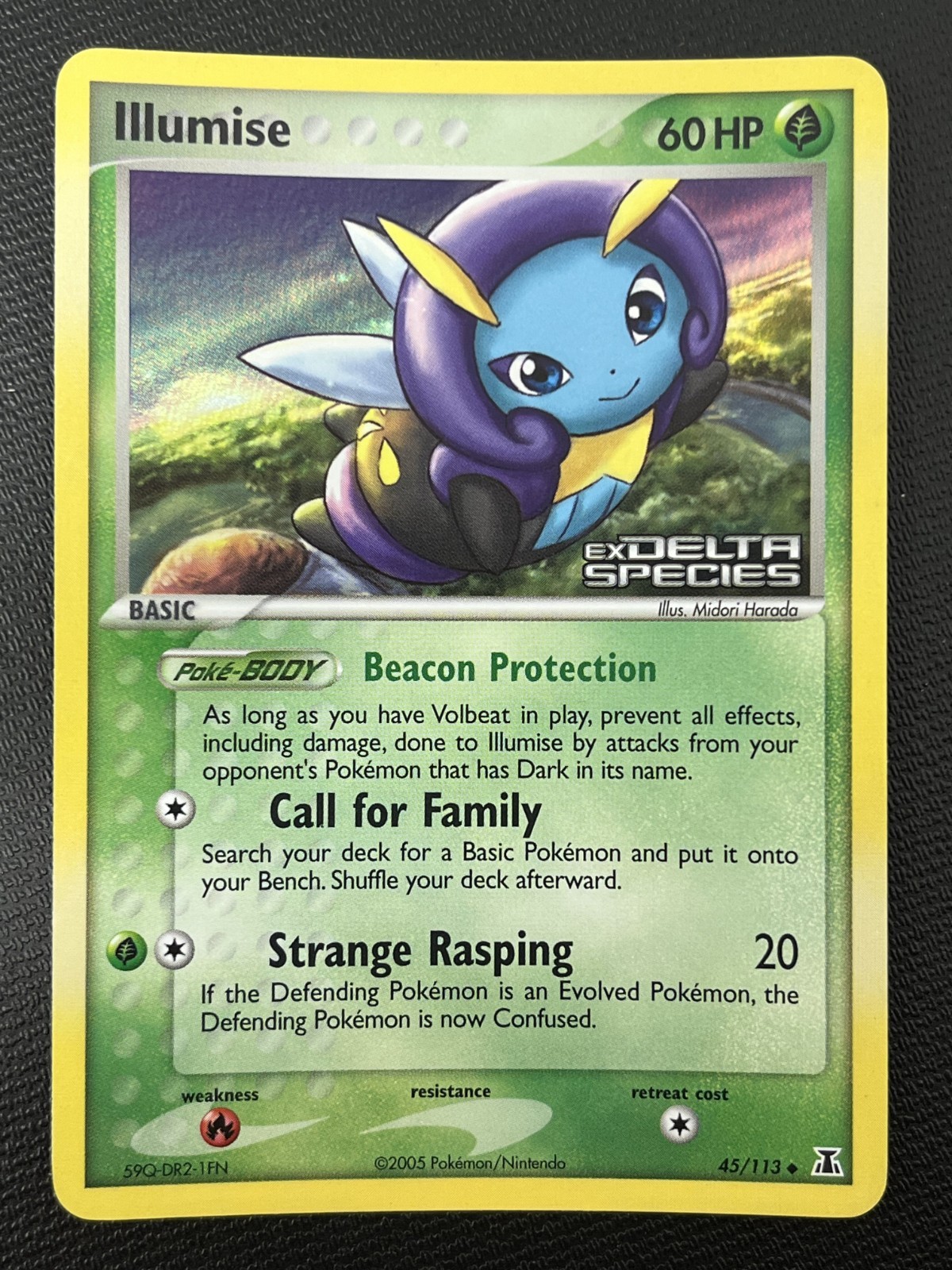Illumise 45/113 EX Delta Species Stamped Reverse Holo Pokémon TCG Card NM
