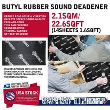 Multifunctional Butyl Sound Deadening For Automotive Material 12"×20" 14Sheets