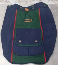 Colours by Julian Alexander Tote Backpack Cinch Top Color Block Vintage 1990s 