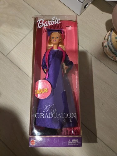 Vintage Barbie My Graduation 2003 Doll with Charm Mattel # 56522 New Purple Robe