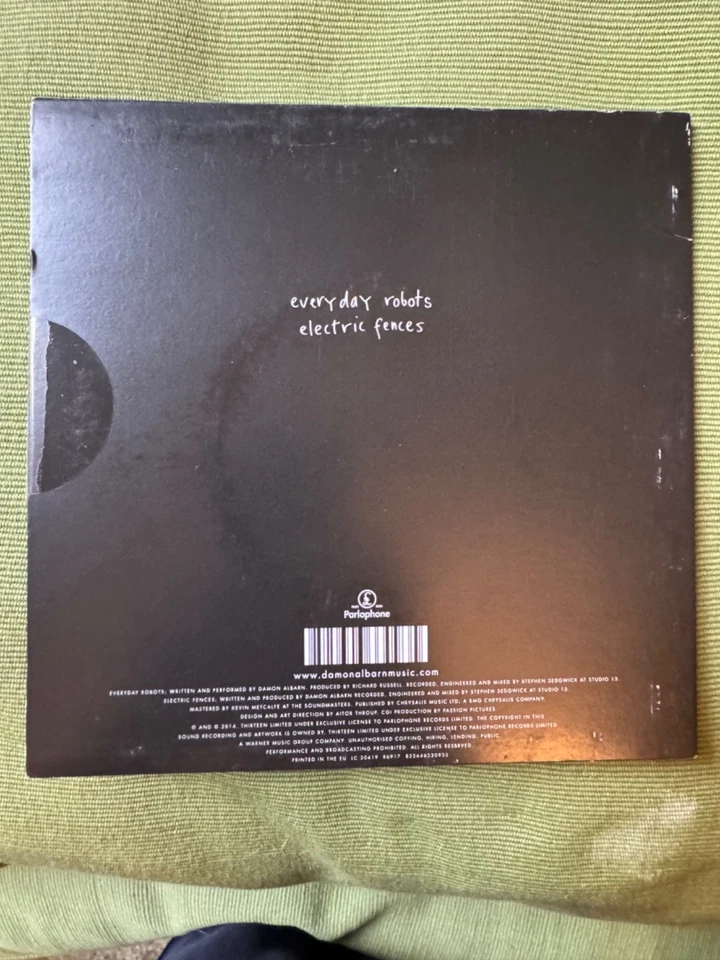 DAMON ALBARN - EVERYDAY ROBOTS - BLUR - UK - 7" SINGLE - SEALED MINT - 2014 - Image 2 of 2
