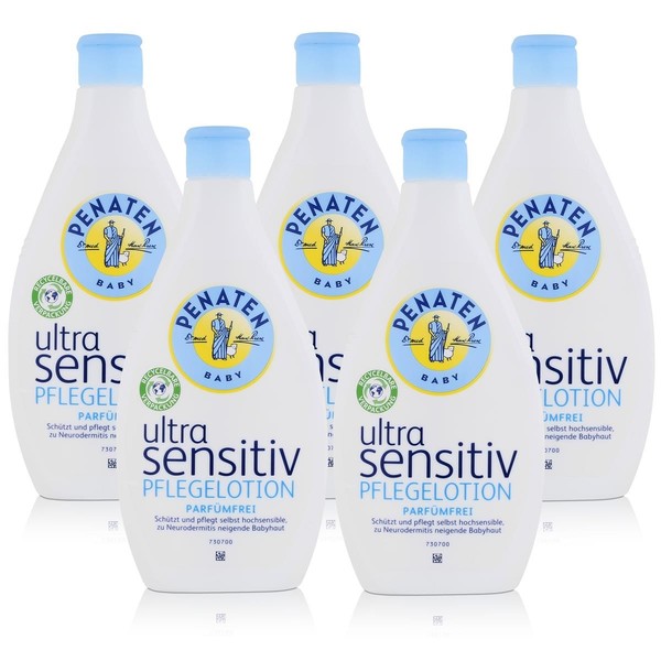 Penaten Baby Ultra Sensitiv Pflegelotion 400Ml - ParfüMfrei (5Er Pack)-image