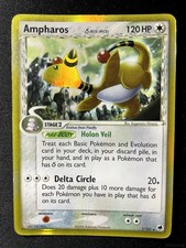 AMPHAROS Δ 1/101 HOLO RARE DRAGON FRONTIERS POKEMON DAMAGED on eBay