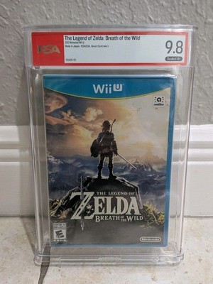 Zelda Breath Of The Wild Wii U First Print 7 Controllers New WATA PSA 9.8 A+