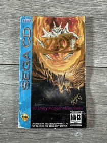 Vay | Sega CD, 1994 | Complete CIB w/ Manual, Reg Card (Water Damage)