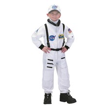 Jr Astronaut Suit White W/Cap Child Costume