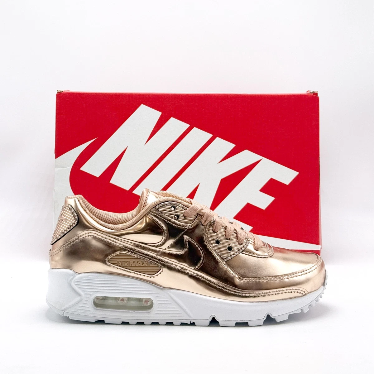 Nike Air Max 90 Metallic Pack - Rose Gold W for sale | eBay