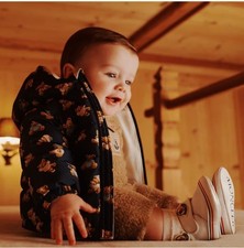 Moncler Boys Teddy Bear Hooded Puffer Jacket 18-24 Months