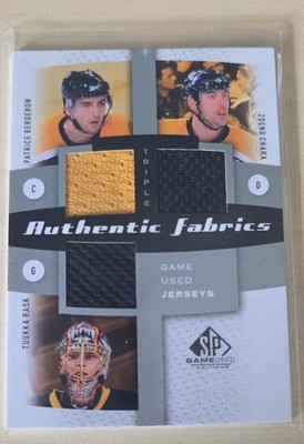 2010-11 SP Game Used Triple Authentic Fabrics Patrice Bergeron/Rask/chara #13/25