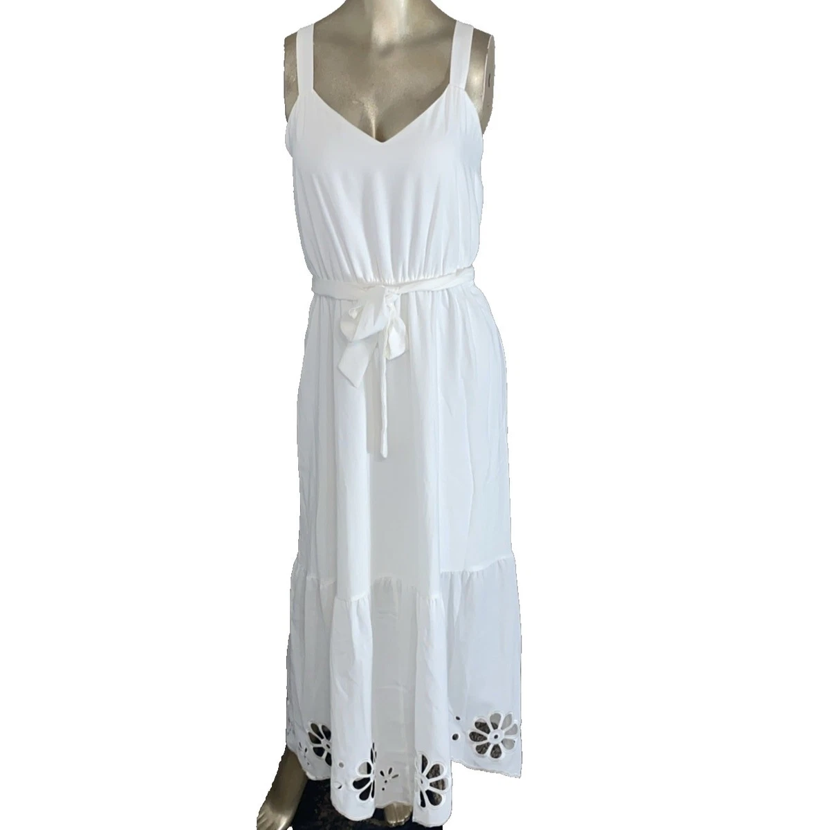 women's simply vera vera wang pleated midi dress Nwt Womens Simply Vera Wang Dress XL Blue Midi V Neck Semi Sheer Mini Pleat