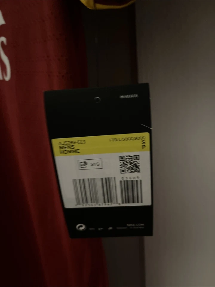 Camiseta deportiva AS Roma Nike versión jugador auténtica 2021 para hombre talla S nueva con etiquetas Foto 2 de 4
