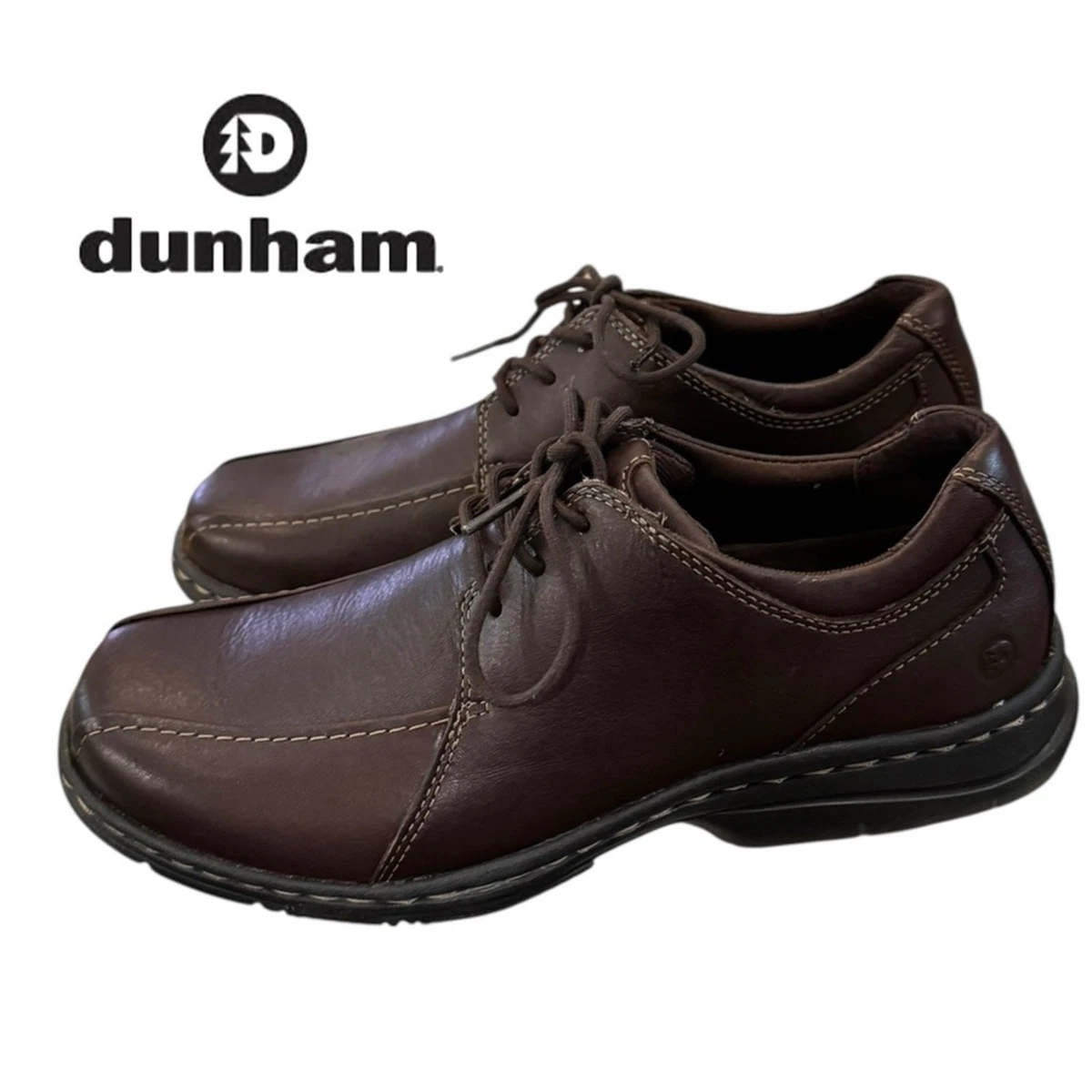 Dunham Abzorb Brown Nubuck Leather Shoes 5300BR Men\'s 12D Lace Up Low Top Derby Dunham Brown Dress Shoes for Men for sale | eBay main image 4