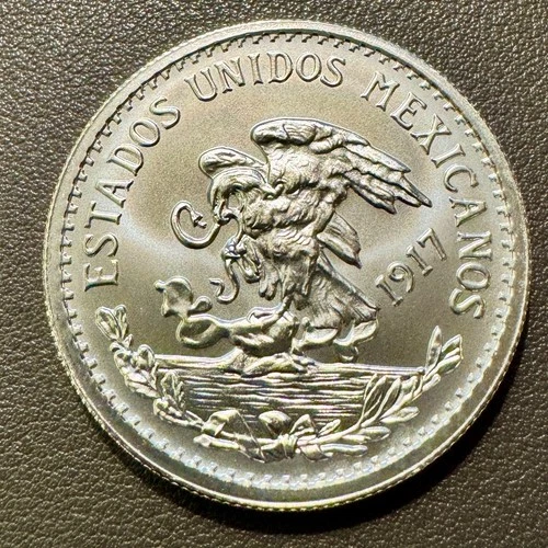 2025 G&R 20 Pesos 1917 Mexican Tribute 1 ozt 99.9% Silver- Mint 10k w/Capsule