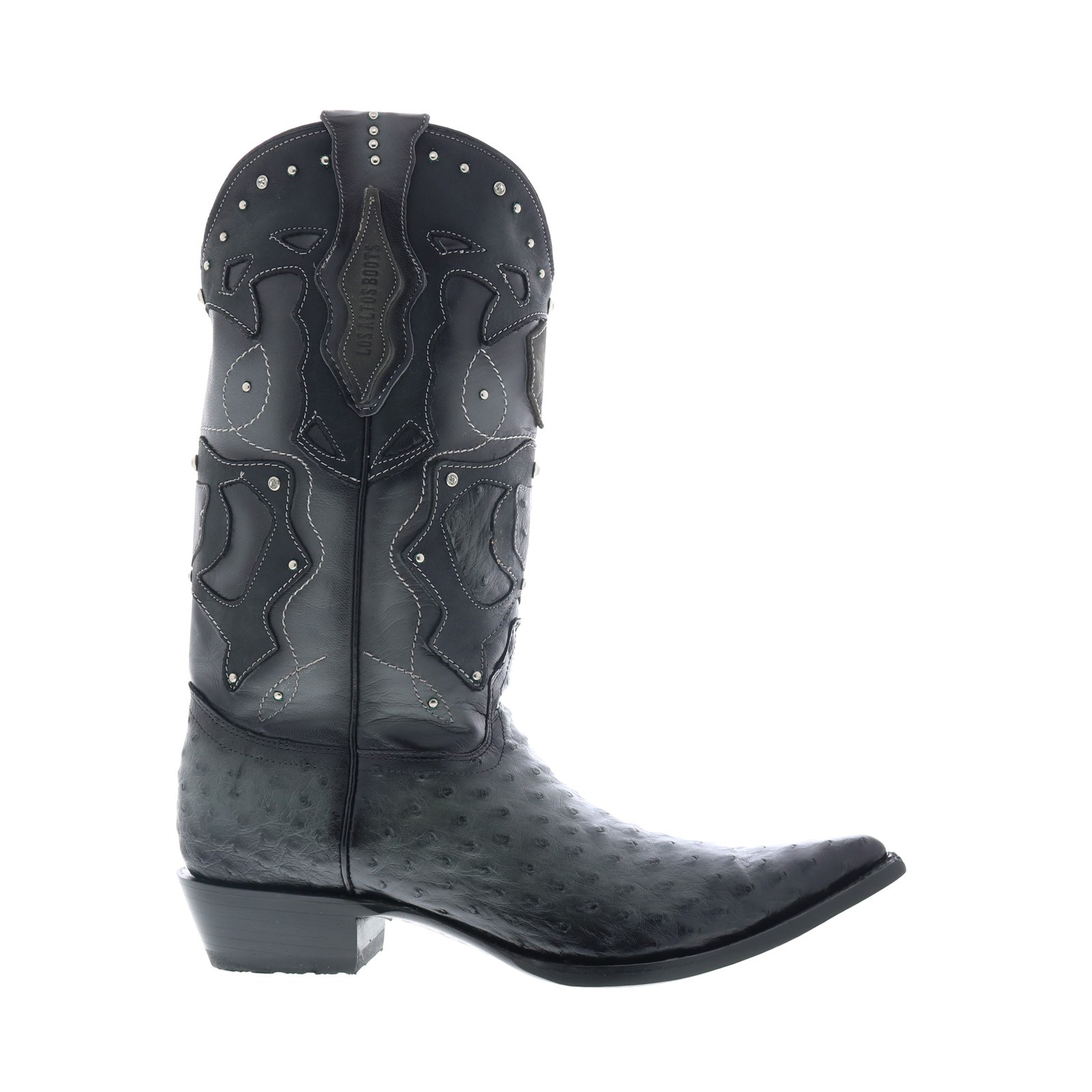 Мужские серые широкие ковбойские сапоги в стиле вестерн Los Altos с 3-мя носками из страуса 95FD0338