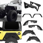 Textured Steel Fender Flares Inner Fender Liners For 1997-2006 Jeep Wrangler TJ