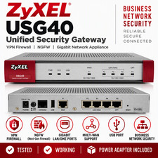 ZyXEL USG40 Unified Security Gateway VPN Firewall NGFW Gigabit Network Appliance