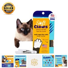Veterinarian-Approved Nail Caps for Small Cats | Non-Toxic & Safe - 40 Caps