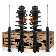 Front and Rear Struts Assemblies Shock Absorbers w/Coil Spring Compatible wit...