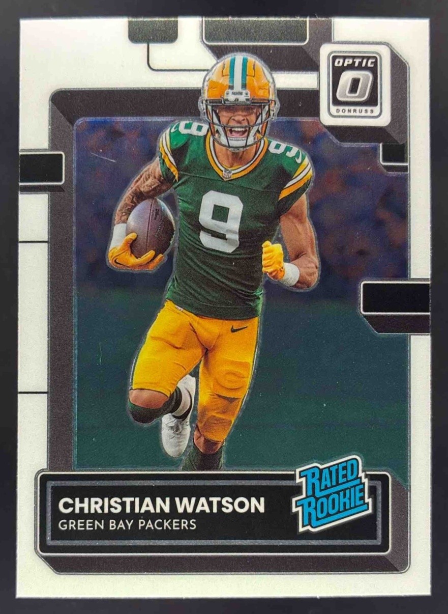 2022 Panini Donruss Optic Christian Watson #219 RC Rated Rookie Packers