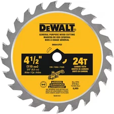 4-1/2 in Circular Saw Blade 24 Tooth Carbide Wood Cutting Disc