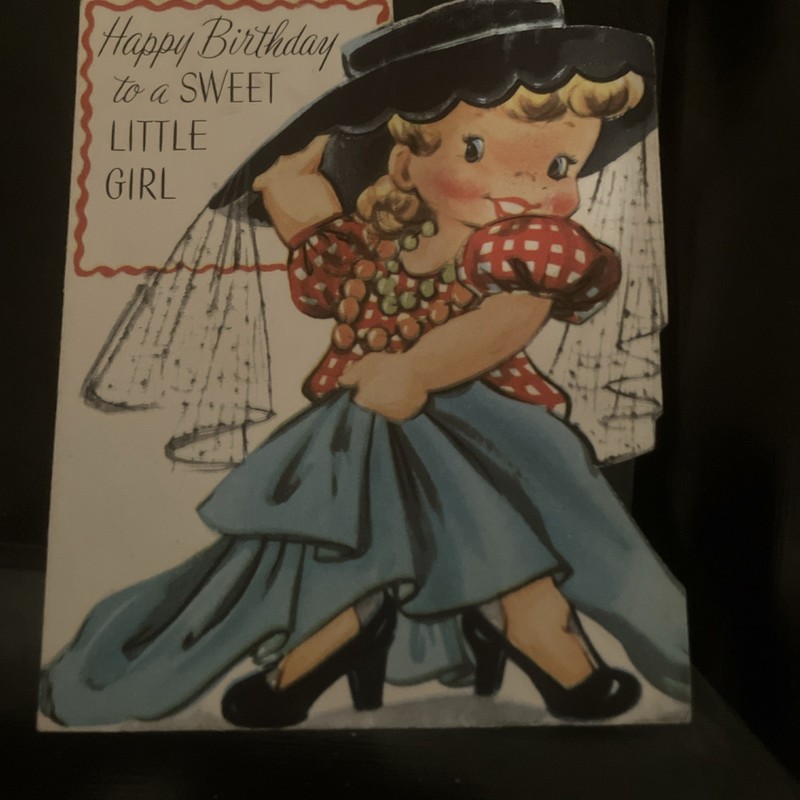 Happy Birthday Card Used Vintage Late 40’s Early 50’s Affordable