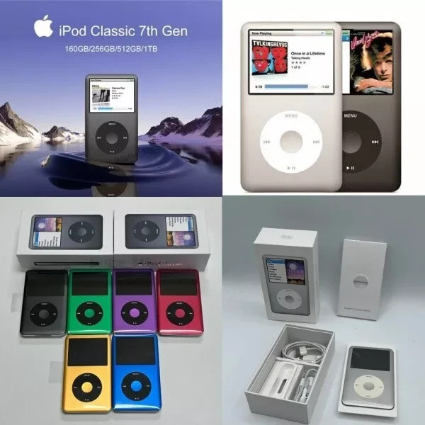 Apple iPod classic まとめ売り 🍎2026 NEW Apple iPod classic 7th Gen 512GB SSD MP3- ALL Colors