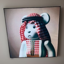 Bear Brick Hand Made Non Slip Carpet Wall Doormat Rug 32 x32