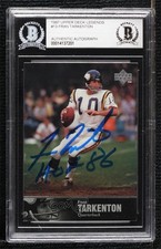 BAS 1997 Upper Deck NFL Legends Fran Tarkenton #13 BGS Authentic Auto HOF 3c7