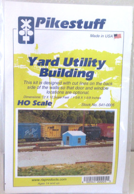 Pikestuff HO-Scale #541-0005 Yard Utility Building Unassembled Kit
