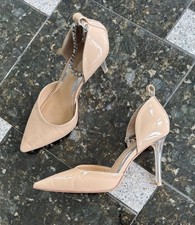 Antonio Melani Eliza Patent Leather Rhinestone Chain Detail Pumps Side 7.5